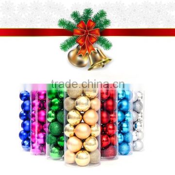 2016 hot sale 4-8cm Christmas plastic ball