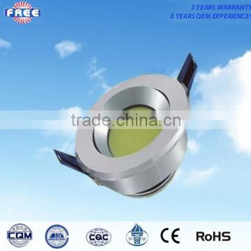 3w LED ceiling light spare parts aluminum alloy round hot sale,used for shopping mall,supermarket,hotel,high-grade household