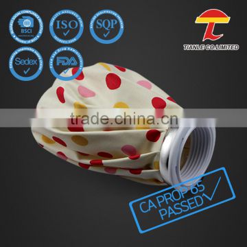 Dots pattern printed cloth ice cooler bag