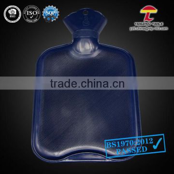 BS1970-2012 2000ml pvc dark blue hot water bottle