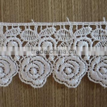 Best quality african water soluble lace trim chemical lace
