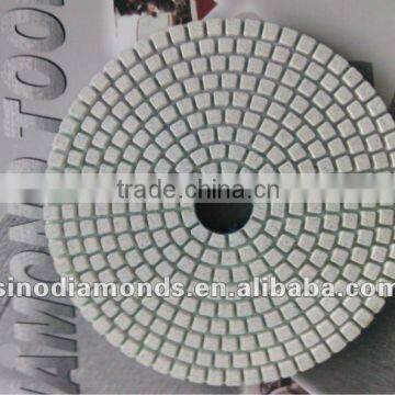 Flexible high quality wet floor polishing pads for white stone