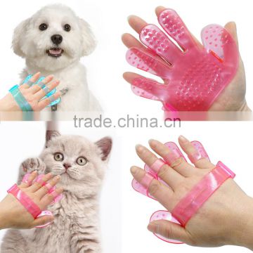 Pet Dog Bath Massage Brush Rubber Wash Dog Glove Brush