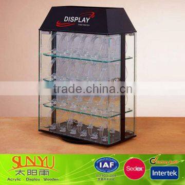 House Shaped Crystal Acrylic Watch Display Showcase For Store Supermarket