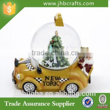 New York Taxicab Santa Claus Christmas Snow Globe