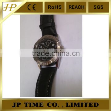 high quality PU leather strap Japan movement watch