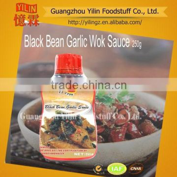250g bottle pack Chinese style black bean garlic sauce brands suppliers