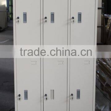 Low price office metal 6 door steel locker