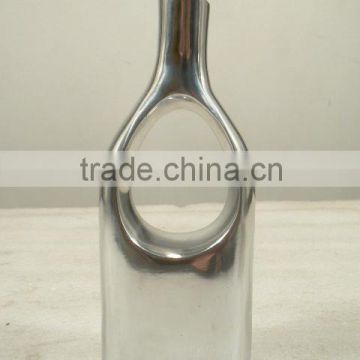 polished aluminium vase,tall aluminum vases,tall indoor vase