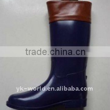 High heel pvc Rain boots for lady