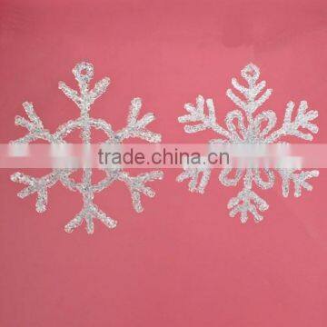 Hot sale resin crafts,resin snowflake for Christmas home decorative 2016