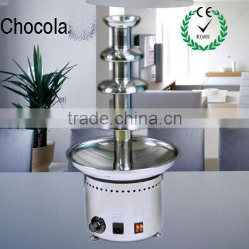 High Quality 4 Tires Commerical Use Stainless Steel Chocolate Fountain