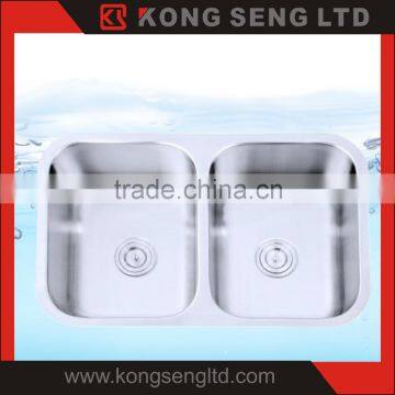 Kitchen sink High quality Stainless steel 304 stamping undermount sink -KS-UM-D80