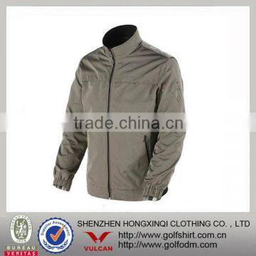 light grey nylon poly golf jacket supplier