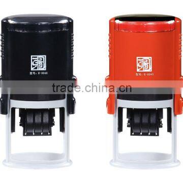 High Quality Custom Round 40mm Plastic Frames Business Use Rubber Date Stamps