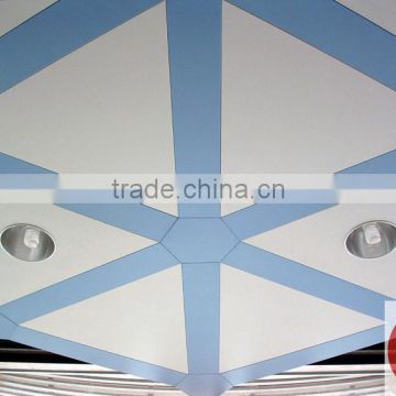 Metal triangle special modelling ceiling/ Carry bright space(hot sale)