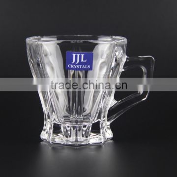 JJL CRYSTAL MUG JJL-2407 WATER TUMBLER MILK TEA COFFEE CUP DRINKING GLASS JUICE HIGH QUALITY