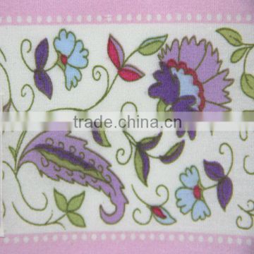 cotton fabric reactive flower printed fabric for garment