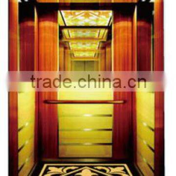 Luxury passenger elevator with small machine-room