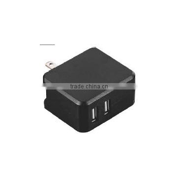 TWO Ports USB Wall Charger with CE, UL, FCC certificate 10.5W 5V 2.1A