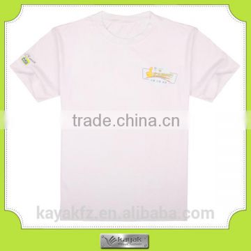custom white unisex promotional cotton printed t shirt