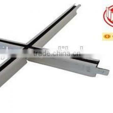 Galvanized steel painted white black line ceiling tbar from china