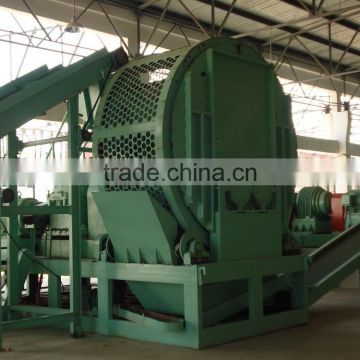 Double roller crusher/waste tire recycling machine