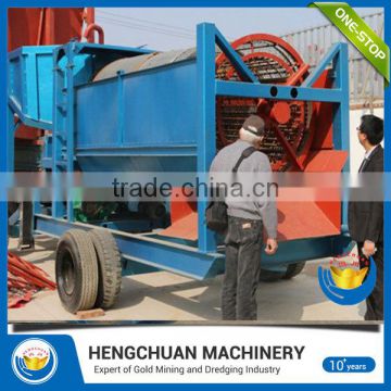 2017 most popular small scale gold rotary trommel screen