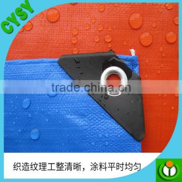high quality China made durable blue/orange plastic poly tarps sheet korea pe tarpaulin