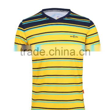 China fashion t shirts factory and v neck t shirt