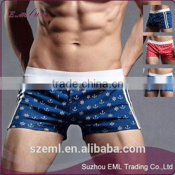 Factory wholesale OEM service mens fashion custom arrow cotton printing boxer shorts home household boxers