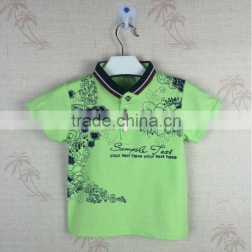 Vietnam cotton and different color combination Polo shirt kids boys from Chinese garment factory
