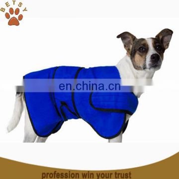 2015 hot sale microfiber cute dog bathrobe cheap wholesale