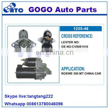 Starter Motor for ROEWE 550 MT CHINA CAR OEM CVS081516