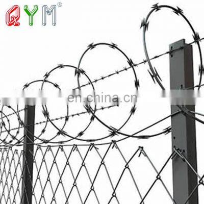 Gi Chain Link Fence Top with Concertina Razor Barbed Wire