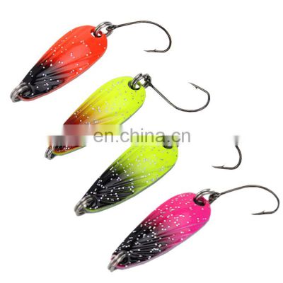 Free Sample 3g Metal Spinner Spoon trout Fishing Lure Hard Bait Sequins Noise Paillette Artificial Bait small hard sequins