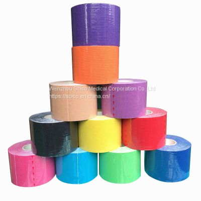 5cm X 5m cotton k-tape waterproof sports k tape kinesiology tape for athletes and trainers