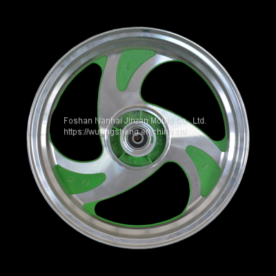 Aluminum alloy die casting processing of motorcycle wheel hub