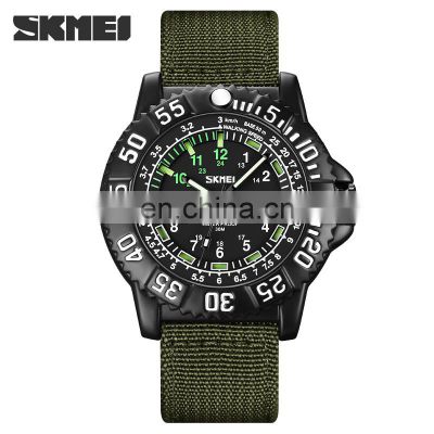 SKMEI 9281 New Arrival Fashion Aylon Band Quartz Watch Waterproof High Quality  Men Wrist Watches