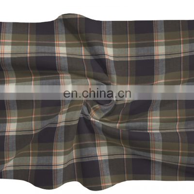 New Development 100% BCI Cotton Yarn Dyed Herringbone Texture Check Flannel Fabric