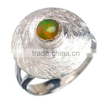 RARE ETHIOPIAN OPAL 925 STERLING SILVER RING ,925 STERLING SILVER JEWELRY WHOLE SALE,JEWELRY EXPORTER