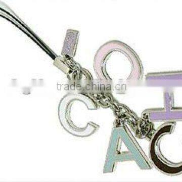 custom metal mobile phone key chain