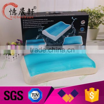 Non-toxic Wholesale Comfortable Blue Cooling Gel Foam Memory Pillow                        
                                                Quality Choice