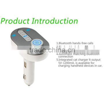 Car MP3 Player with Bluetooth Car Kit Handsfree FM Transmitter with Car Charger