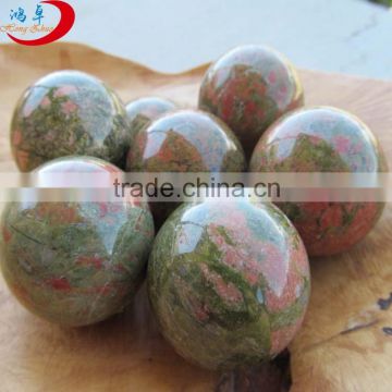 unakite jade balls / hand massage balls / hand balls