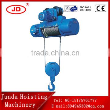 capacity 2ton CD1 type electric wire rope block hoist (CD1/MD1) low price