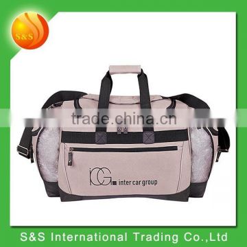 600D polyester deluxe gym travel duffel bag