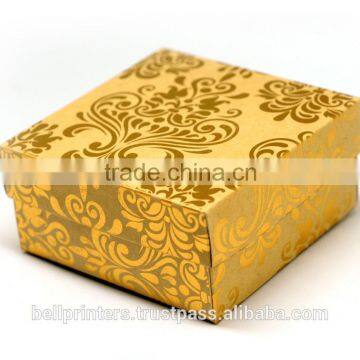 Custom Luxury Brown Box with Foil