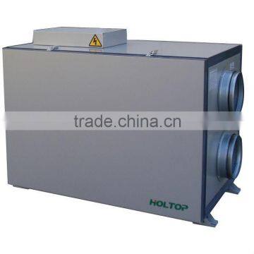 Heat Recovery Ventilator with built-in electric heater, recuperator with electric heater