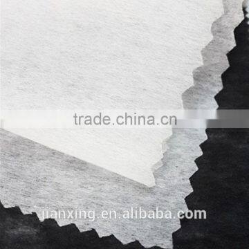 Polyester fiber high quality nonwoven interlining for apparel